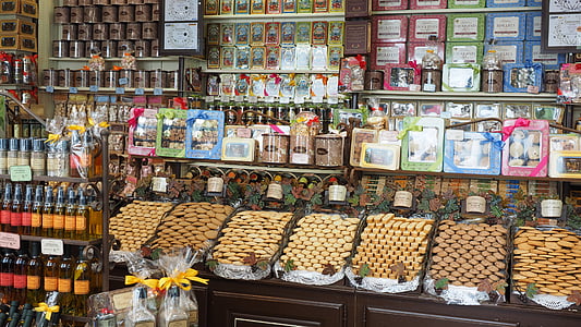candy store, confectionery, music, business, france, avignon, shopping