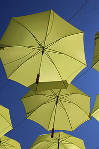lietussargs, Szentendre, dekoratīva ielas