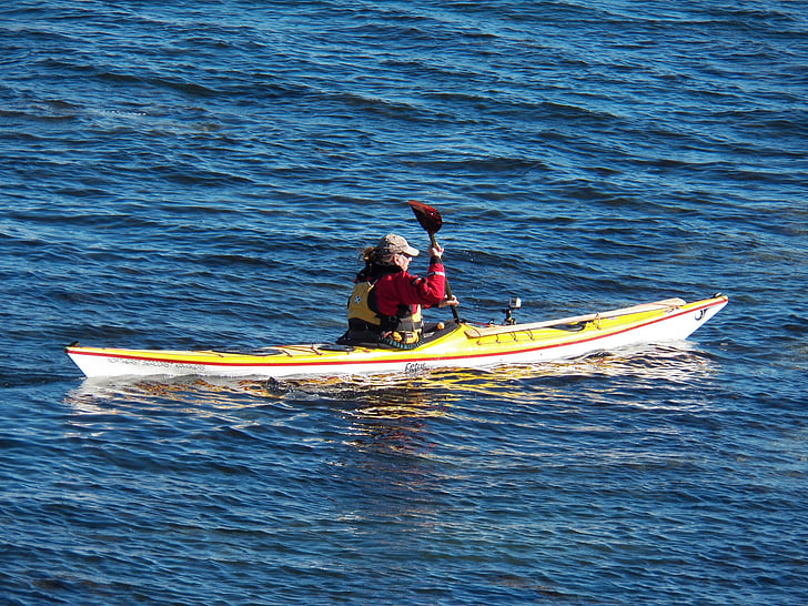 kajak, Sea kayaking, jízda na kajaku, loď, lodě, nádoba, nádoby