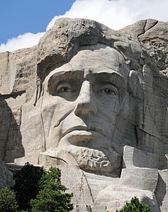 Abe, Abraham lincoln, ordförande, Mount rushmore, Amerika, landmärke, historiska