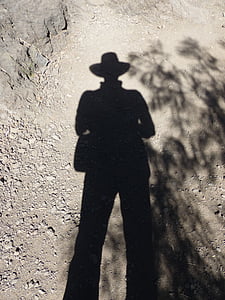 Hiszpanie, cieni, Lichtspiel, Cowboy, kapelusz, człowiek, portret