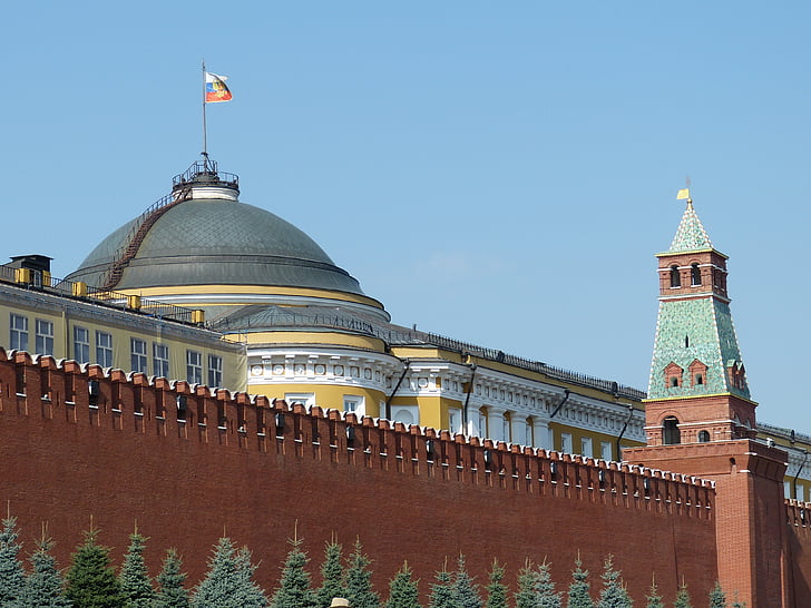 Moskva, Russland, hovedstad, Kreml, rød firkant, arkitektur, historisk