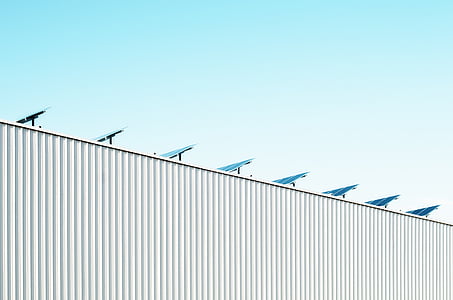 panel surya, atap, surya, energi, hijau, kekuatan, atap