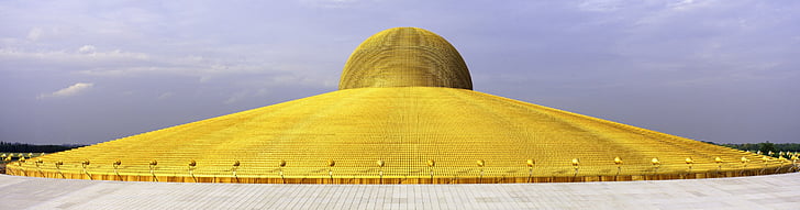 pagoda di Dhammakaya, più di, milioni di euro, Budhas, oro, Buddismo, Wat