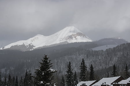 hó a hegyen, Colorado-hegységben, festői, hideg, Amerikai Egyesült Államok, táj