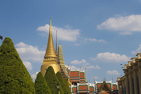 velika, palača, Tajland, arhitektura, putovanja, Povijest, hram