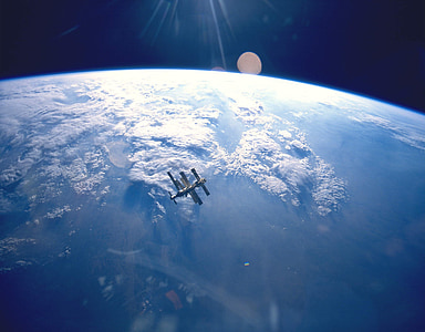 rymdstationen, Ryska, Mir, omloppsbana, jorden, rymdfarkoster, vetenskap