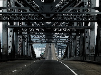 Jembatan San rafael, San francisco, California, Amerika Serikat, logam, besi, Jembatan