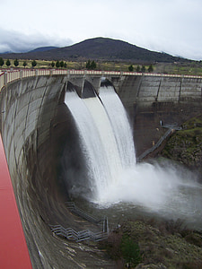 Segovia, barrage de, ponton, évacuateur de crue, eau, Avenue