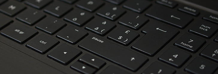 клавіатура, чорний, ноутбук, Вхід, листи, залишити, Введіть