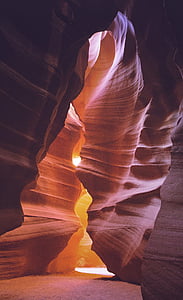 Antelope canyon, Canyon, dagsljus, erosion, geologi, landskap, ljus
