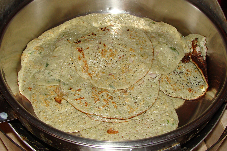 Dosa, pandekager, mad, køkken, sydlige indiske, kodagu, Indien