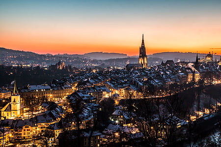 Bern, Swiss, Taman mawar, bangunan, Pusat kota, Kota, Bundeshaus
