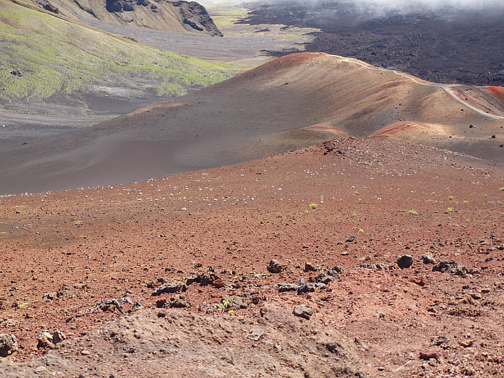 Hawaii, Maui, núi lửa, miệng núi lửa