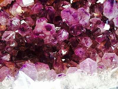 kristály, ametiszt, lila, ásványi, gem, kő, értékes