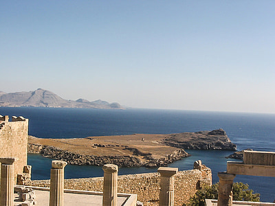 Chipre, Mediterráneo, cielo, roca, piedras, vacaciones, ruina