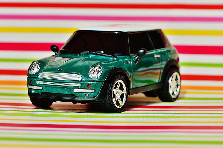 mini cooper, Auto, modèle, véhicule, mini, vert