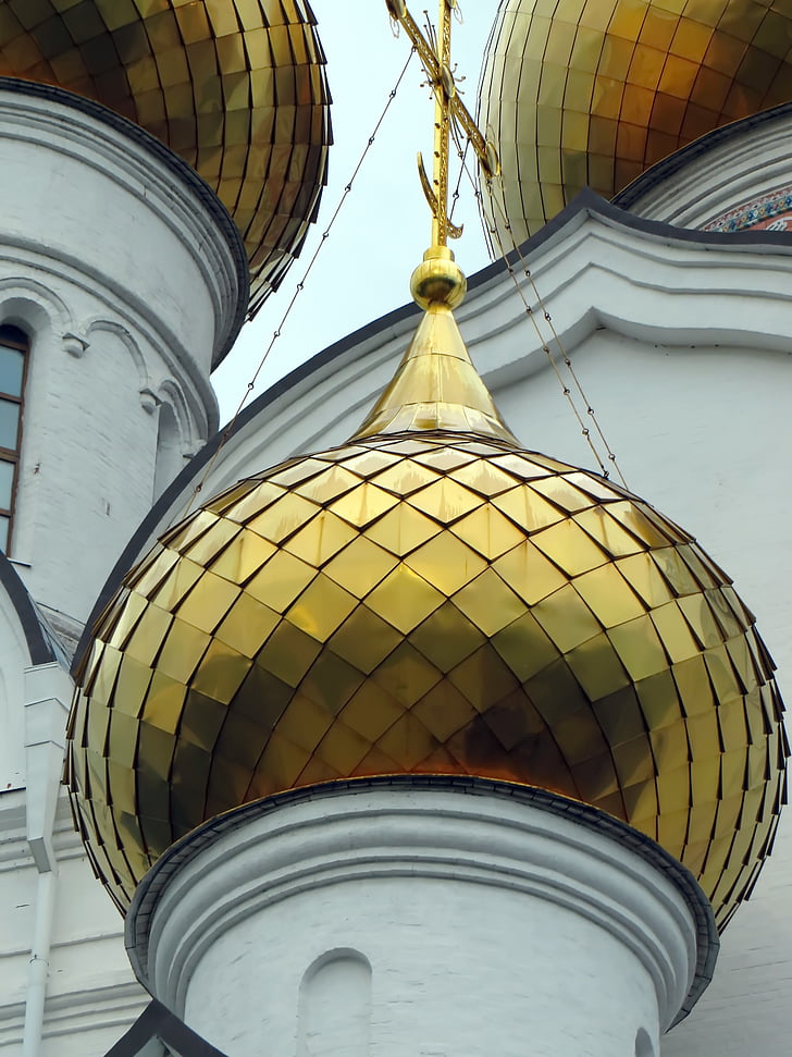 Yaroslav, Cathedral, žiarovky, Ruská katedrála, pravoslávna, náboženstvo