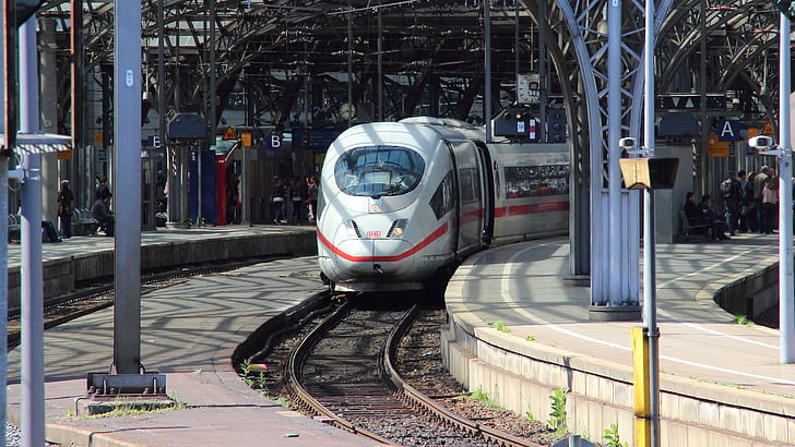 eisnban, abfat, ankun, vilciens, Transports, dzelzceļa sliežu, dzelzceļa stacijas platforma