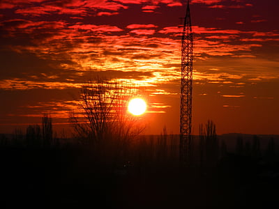 Sunset, taevas, päike, pilve, videvik, Dusk, oranži värvi