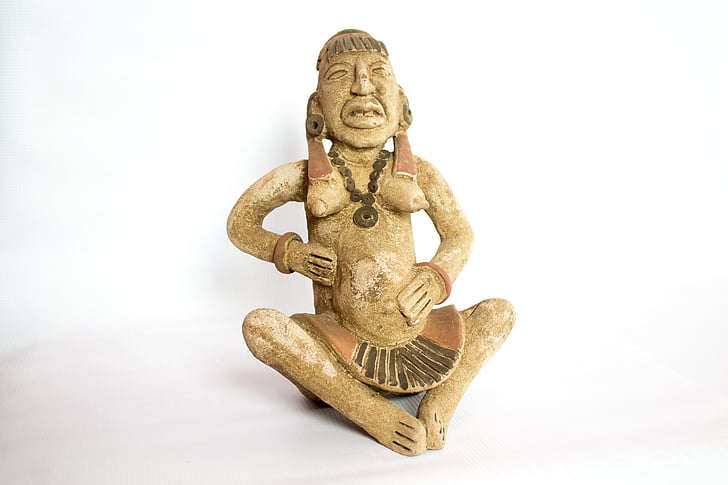 escultura, maia deessa, Ixchel