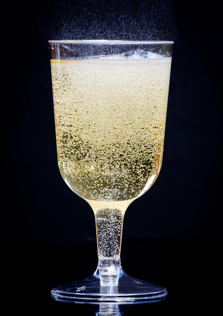 šampanjec, fizz, alkohol, steklo, pijača, praznovanje, stranka