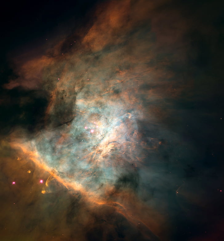 Orionnevel, emissie nebula, sterrenbeeld orion, m 42, m 43, NGC 1976, NGC 1982