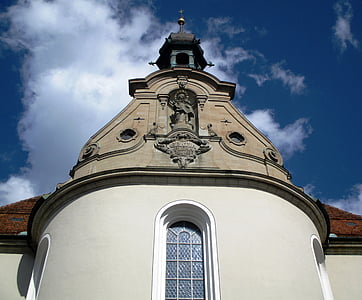 Cathédrale, Monastère de, côté ouest, architecture, vieille ville, St-Gall, Suisse