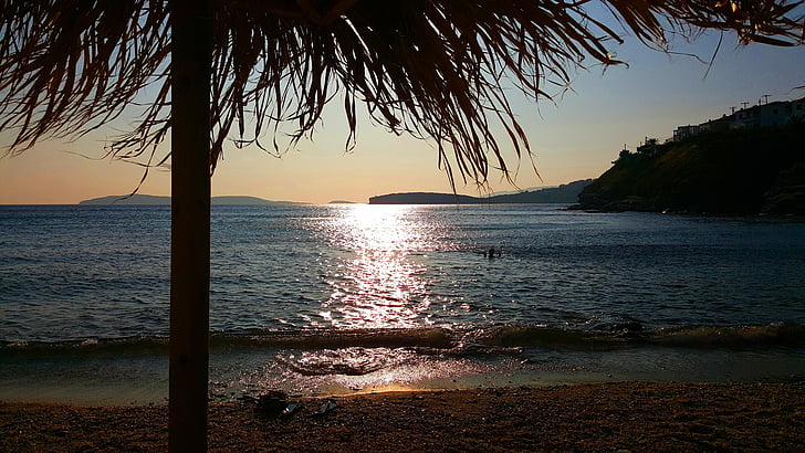 greece, beach, andros, vacation, seaside, greek, coast