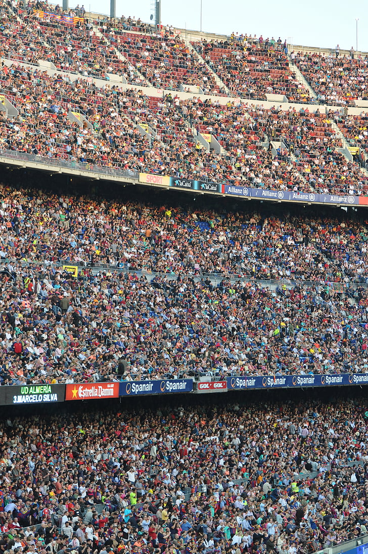 f.c. Barcelona, Fira, audiència, futbol, Partit, persones, ventiladors