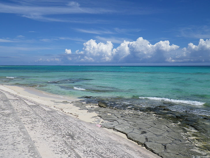 mar, Okinawa, Kume, Playa, junto al mar, turquesa, Laguna