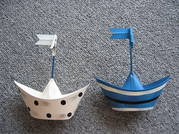 lode, člny, loď, topánka, doprava na, dve, námornej