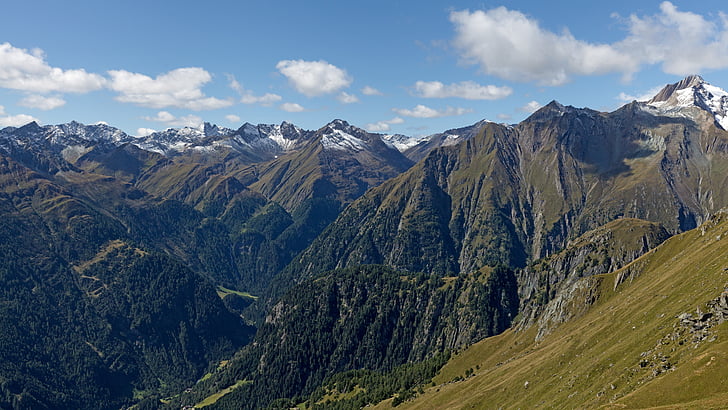 údolí Virgental s manželskou postelí, Východní Tyrolsko, pěší turistika, Panorama