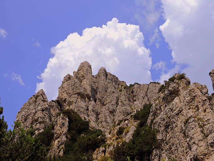 núi, đám mây, Dolomites, bầu trời, ý, Thiên nhiên, cảnh quan