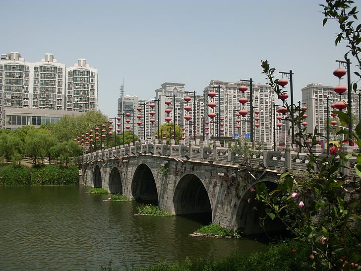 fuzimiao 周辺, ブリッジ, 南京, 中国