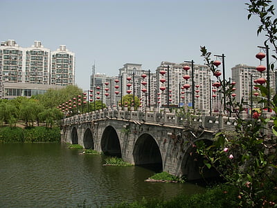 fuzimiao okolico, most, Nanjing, Kitajska