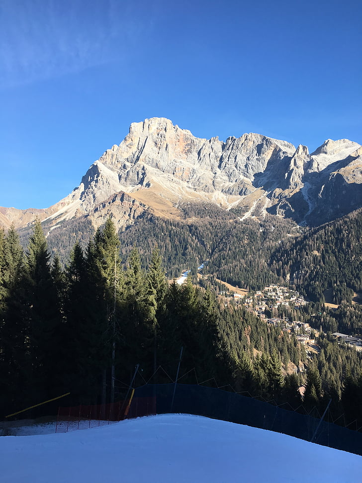 Dolomites, Alpen, Gunung, Italia, pemandangan, Himmel, perjalanan