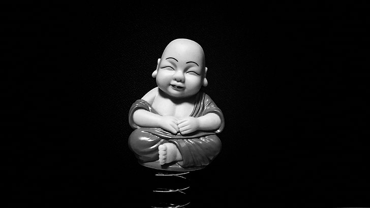 monk, meditation, toy, figure