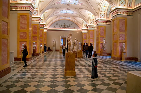 st petersburg russia, hermitage, interior, architecture, religion, indoors, people