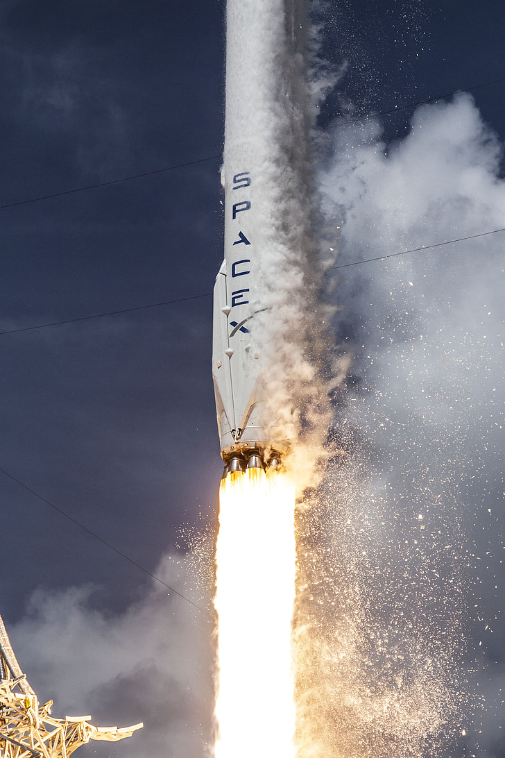 lanzamiento de cohete, SpaceX, Lift-Off, lanzamiento, llamas, propulsión, espacio