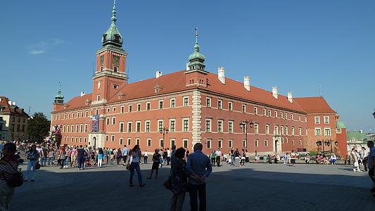 Warszawa, schlossplatzfest, slottet