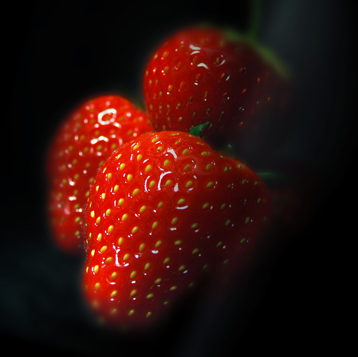 strawberry, fruit, red, sweet, berries, garden, plant
