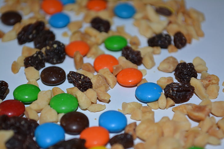 trail mix, sweet, candy, food, healthy, fruit, snack