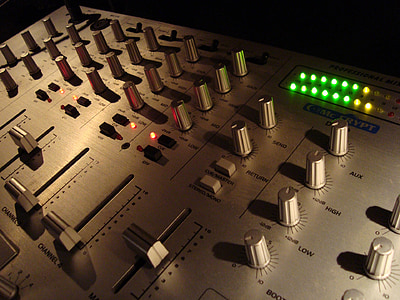mixer, music, music studio, electronics, audio, sound, equalizer