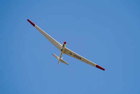 滑翔机飞行员, 飞机, 机场, 滑翔机, 空气运动, segelflugsport, 景观