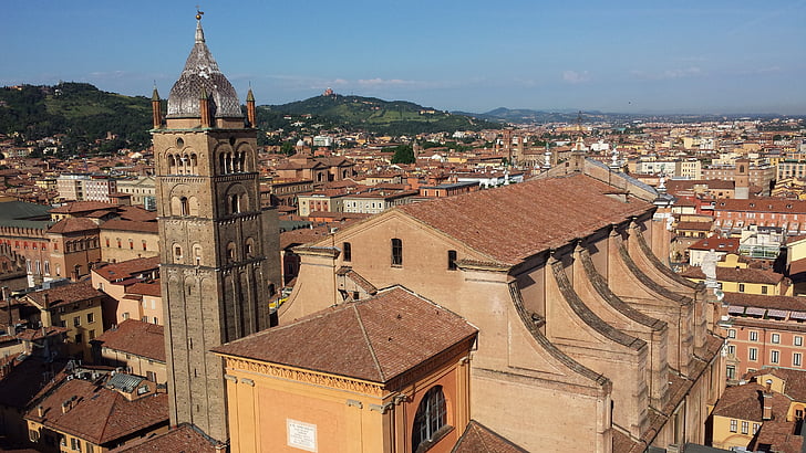 Italien, Bologna, historisk set, City, arkitektur