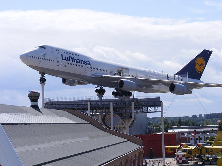 Technik museum speyer, Lufthansa, Jumbo jet, avión, Aviación, avión, Aeropuerto