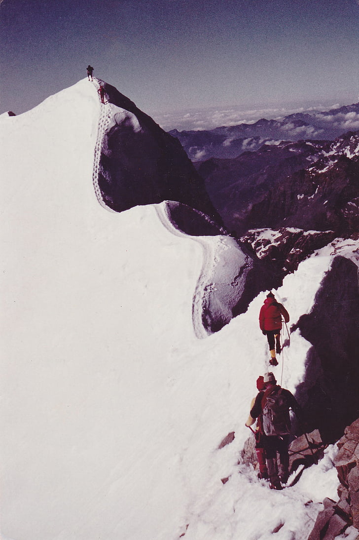 alpinist, alpin, alpinism, turism montan de mare altitudine, Elveţia, munti inalti, Gheţarul