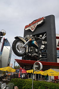 Harley Davidson, Restaurant, Motorrad, nach Hause, zwei Radfahrzeug