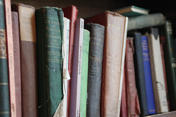 knihy, používa, Írsko, Literatúra, Vintage, štúdia, čítanie